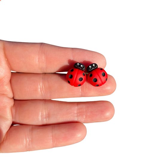 Ladybug Stud Earrings