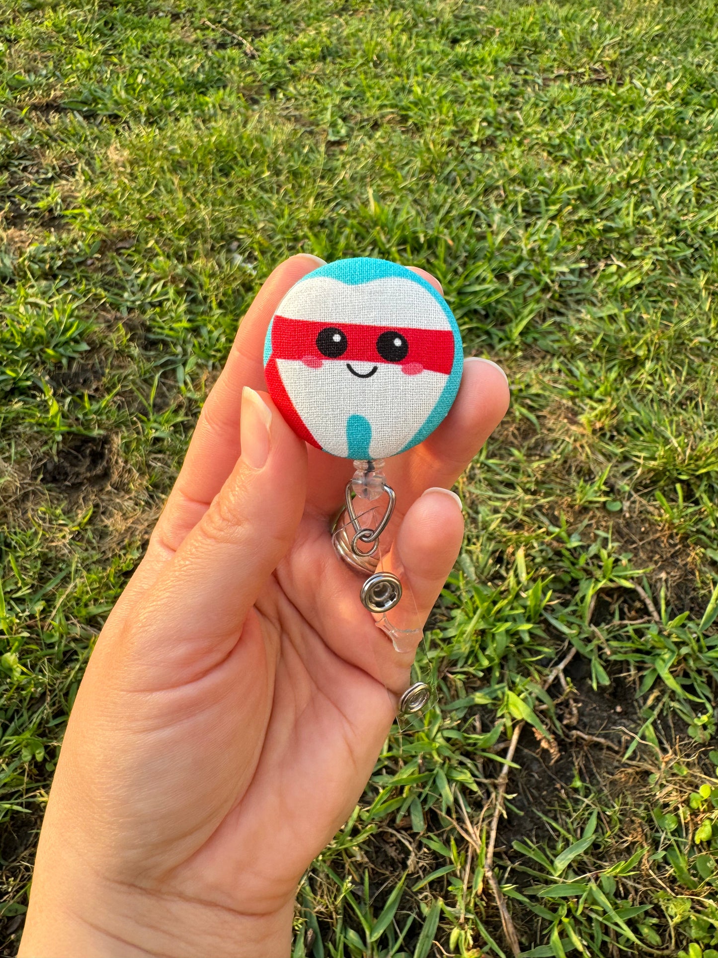 Dentist Tooth Superhero Tooth Badge ID Reel for Nurse Doctor Medical Assistant Gift