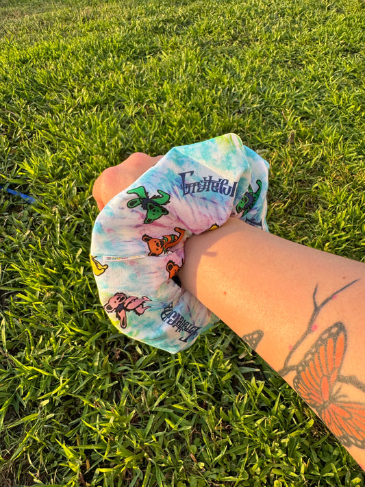 Grateful Dead Scrunchie Scrunchies ponytail hair accessory gift