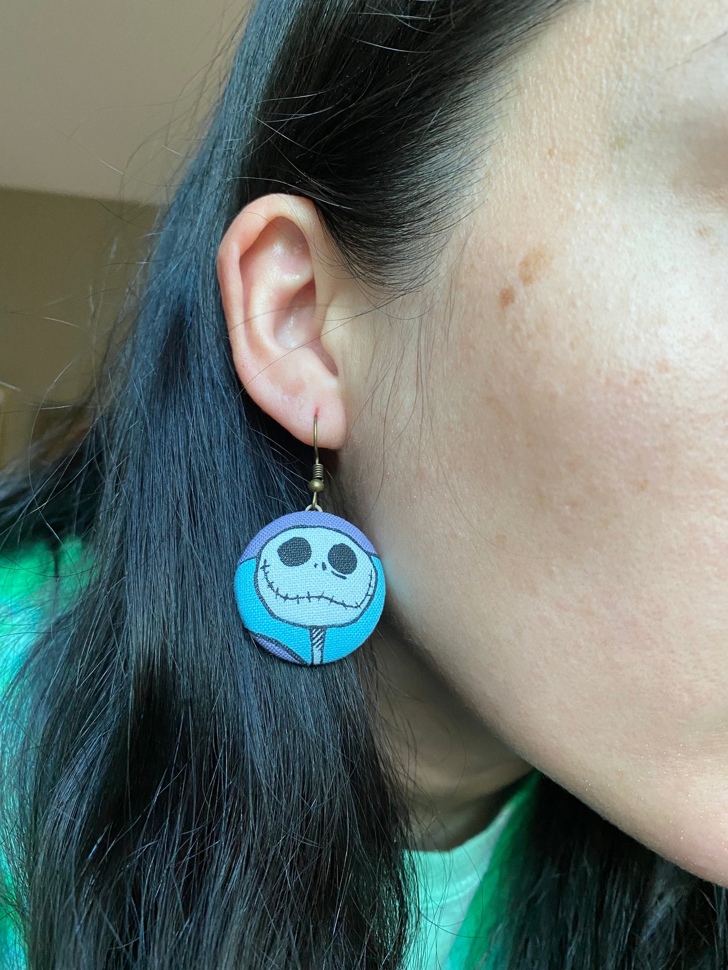 Jack and Sally Nightmare Before Christmas Dangle Earrings Gift