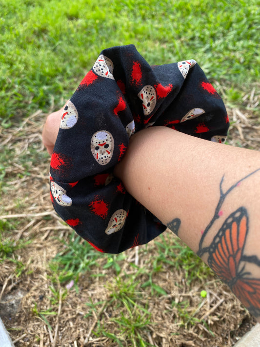 Jason Horror Movie Scrunchie Hair Tie