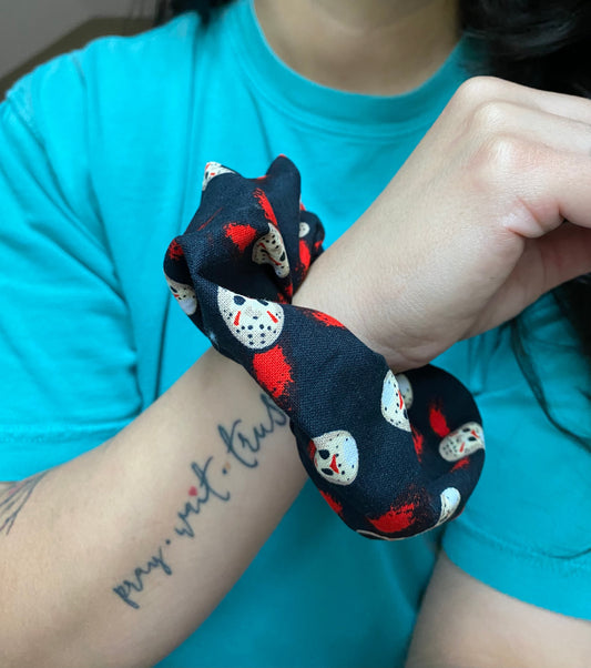 Jason Horror Movie Scrunchie Hair Tie