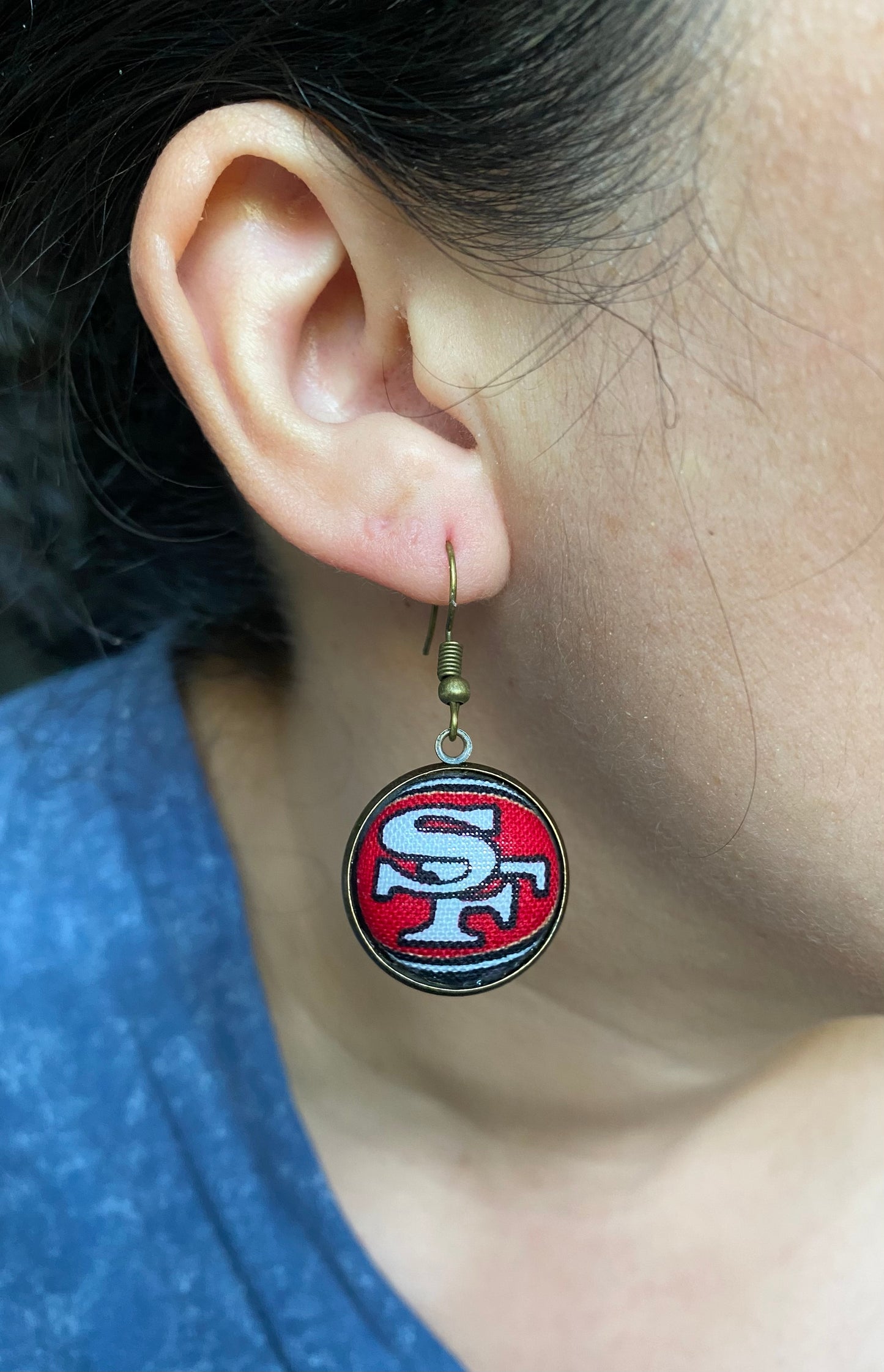 San Francisco 49ers Dangle Fan Earrings