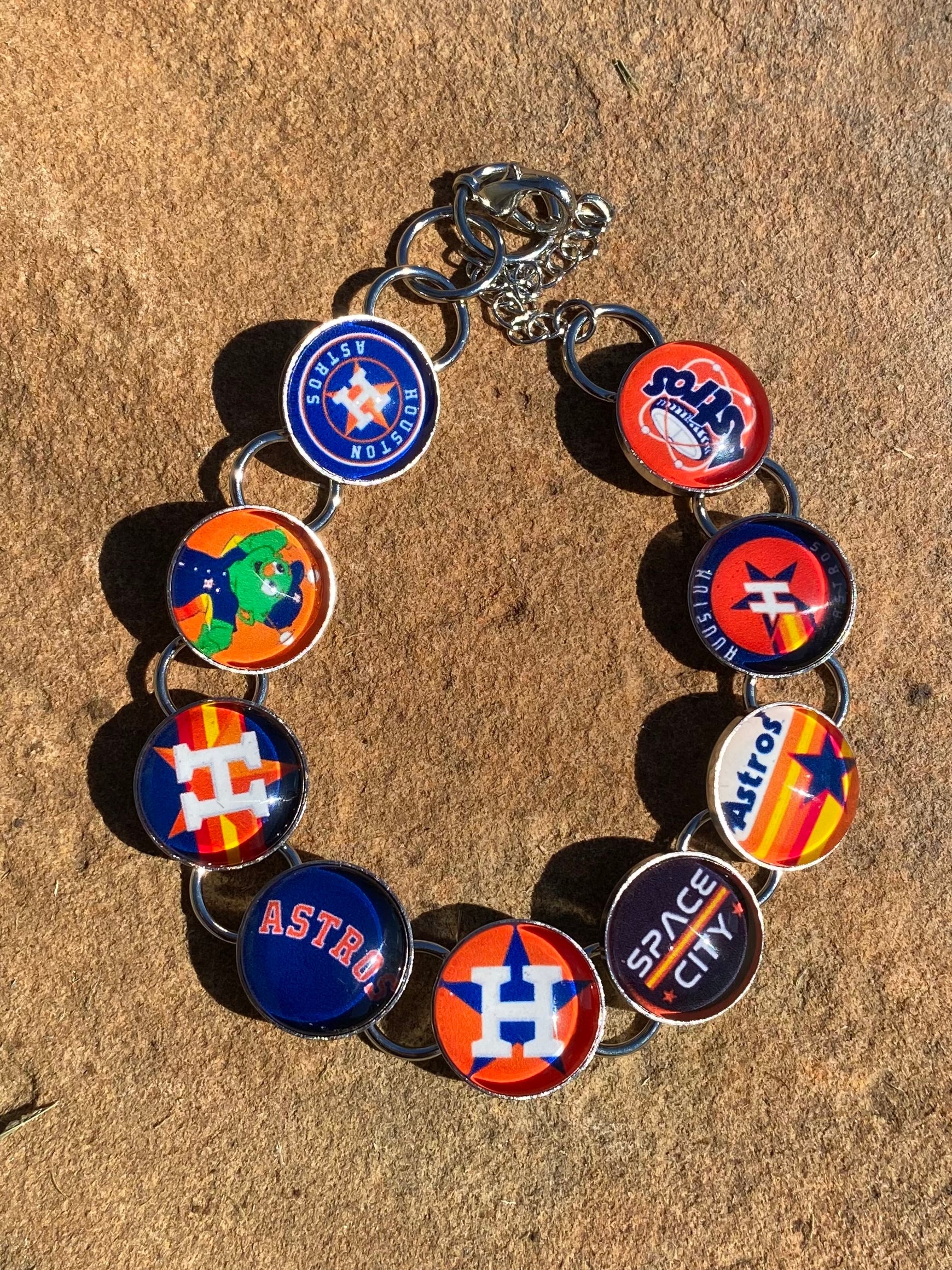 Houston Astros MLB World Series Bracelet - Unisex Team Colors, Custom Made