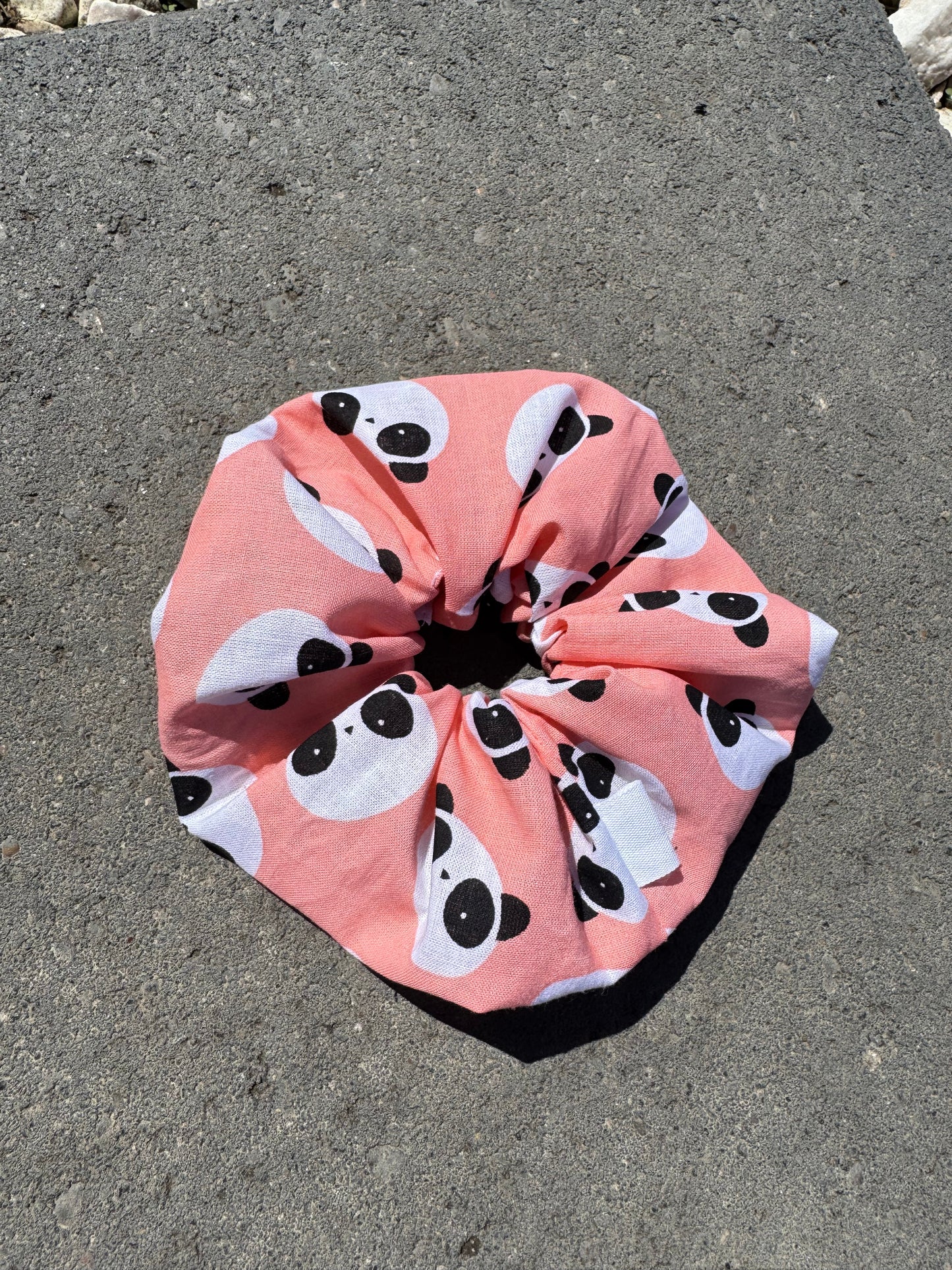 Panda Hair Tie Ponytail Scrunchie