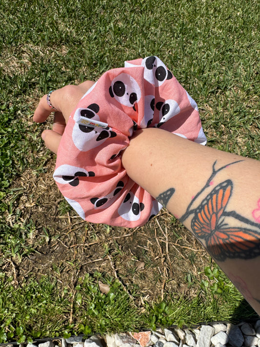 Panda Hair Tie Ponytail Scrunchie