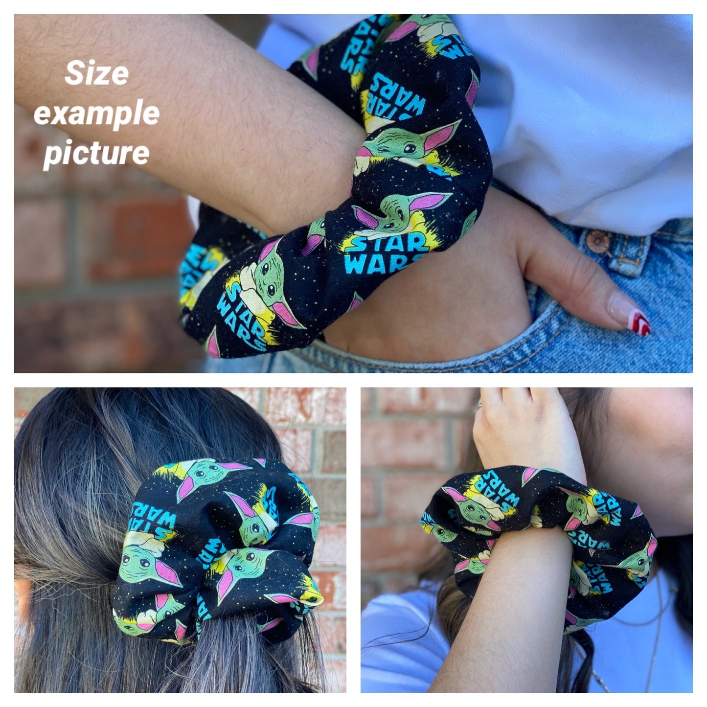 Las Vegas Raiders Football Scrunchie Hair Tie Gift