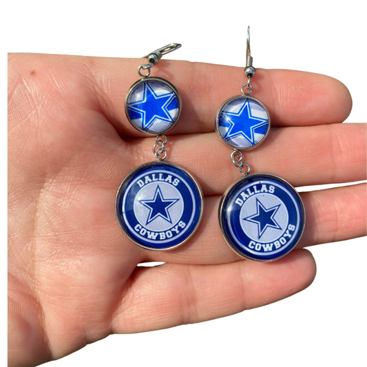Dallas Cowboys Fan Gift Earrings Dangle