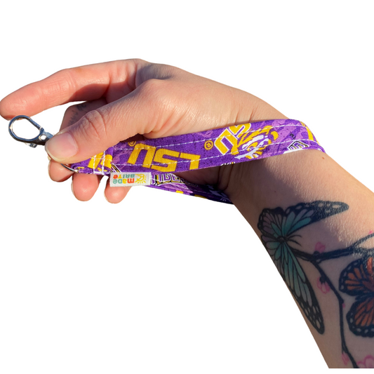 LSU Wristlet Keychain Gift