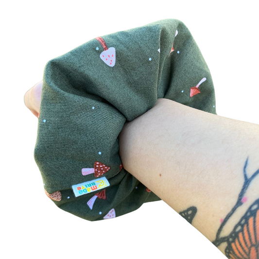 Cute Mushroom Scrunchie Scrunchies hair Tie ponytail Gift