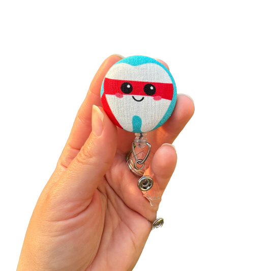 Dentist Tooth Superhero Tooth Badge ID Reel for Nurse Doctor Medical Assistant Gift