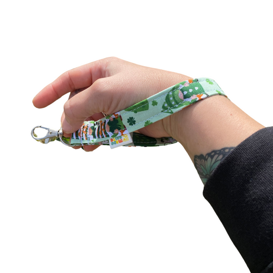Garden Gnome Wristlet keychain gift luck of the Irish gift