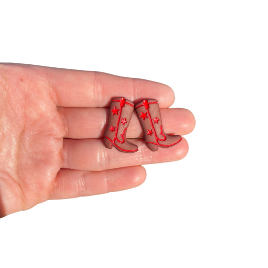 Rodeo cowboy cowgirls gift earrings