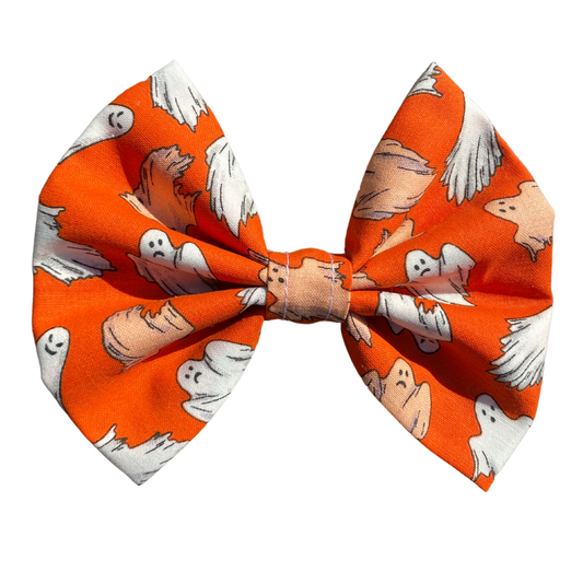 Little Girls Halloween Ghost Hair Bow Gift