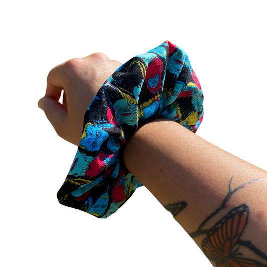 Monster Halloween Scrunchie Hair Tie Ponytail