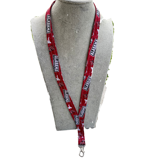 Alabama State University Gift Keychain Lanyard Badge ID Holder