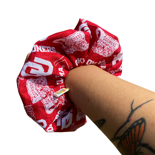 Sooners Oklahoma Scrunchies Gift Ponytail