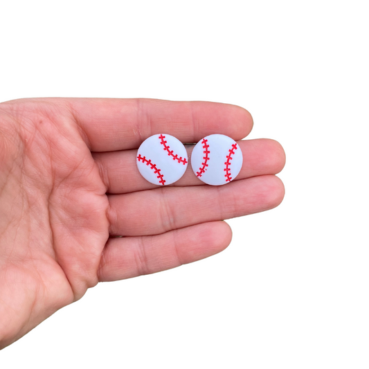 Baseball Stud Earrings Baseball Fan Studs Perfect Baseball Gift