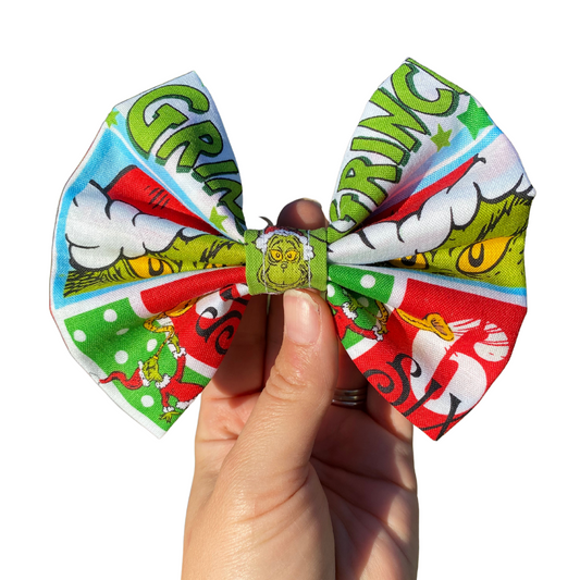 The Grinch Christmas Girls Hair Bow gift