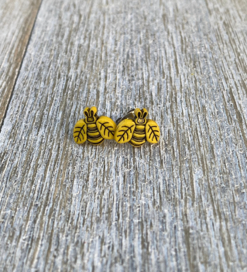 Tiny Bee Earrings Gift