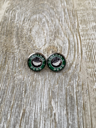 Friends Central Perk Stud Earrings Gift