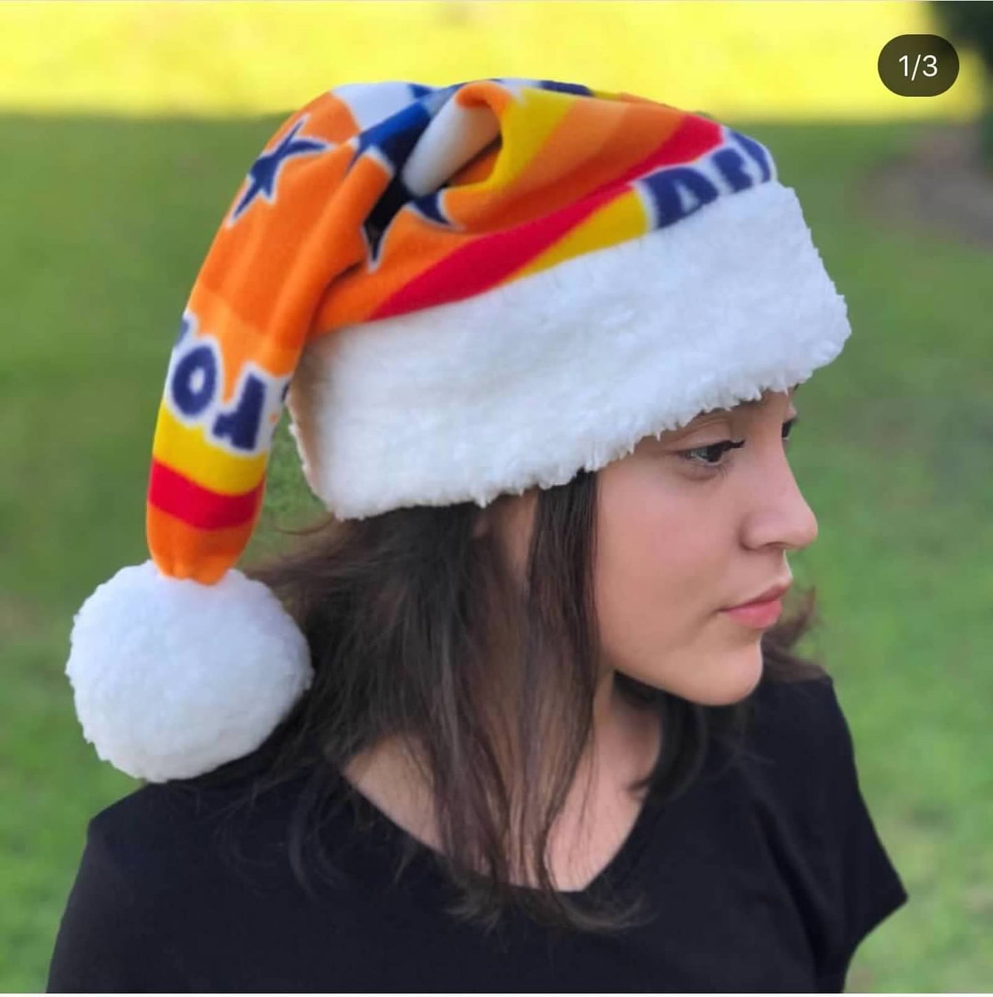 Nightmare Before Christmas Fleece Santa Hat