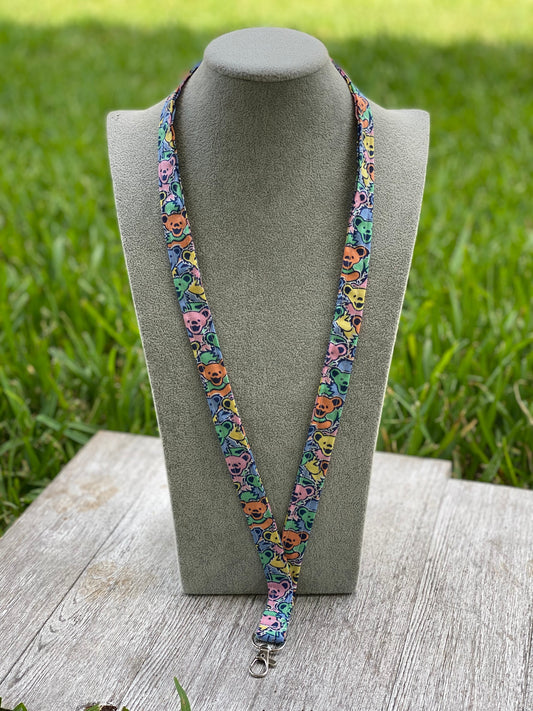 Grateful Dead Lanyard Id Badge Holder Keychain Gift