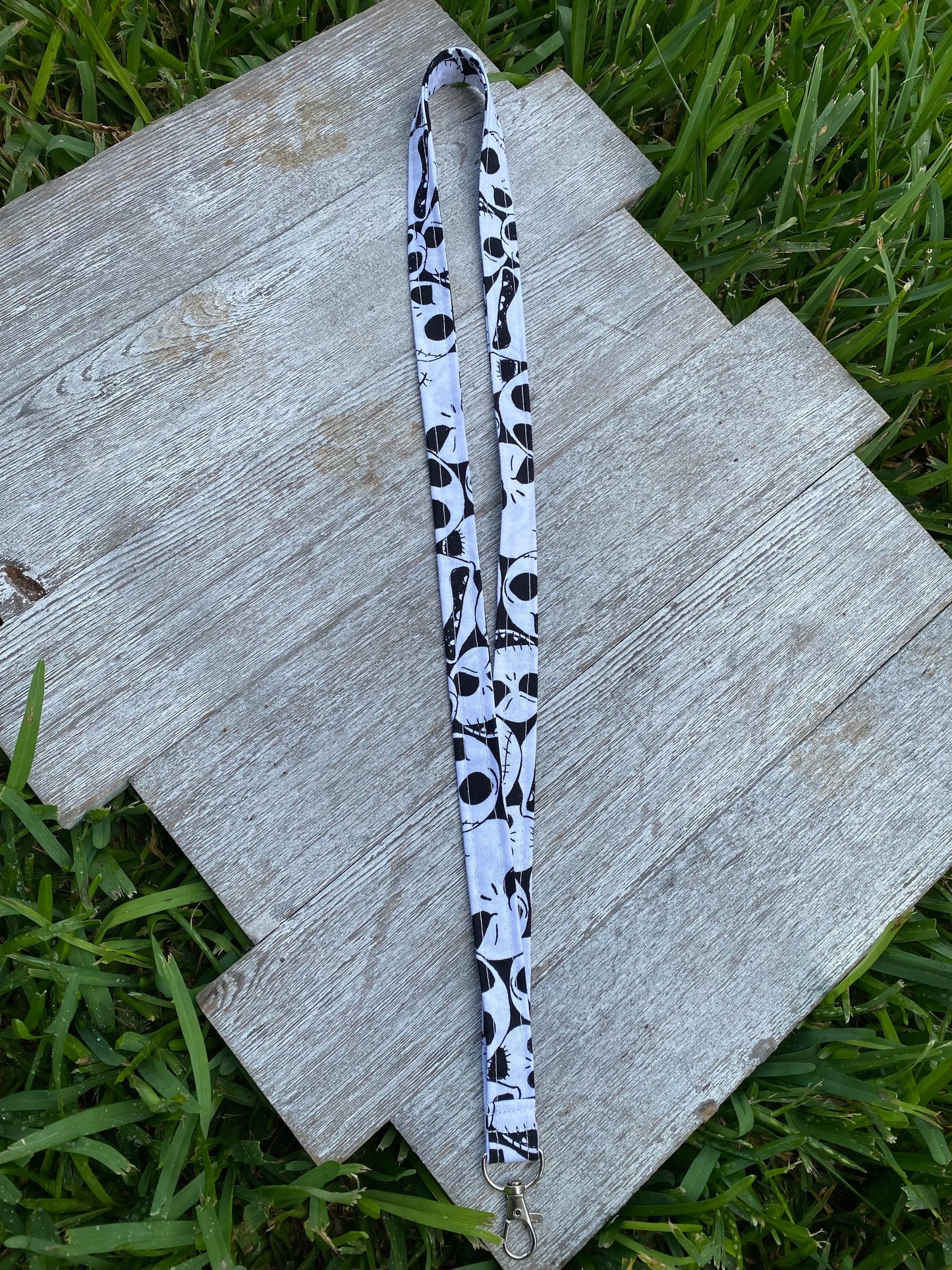 Jack Nightmare Before Christmas Lanyard ID Badge Holder Keychain