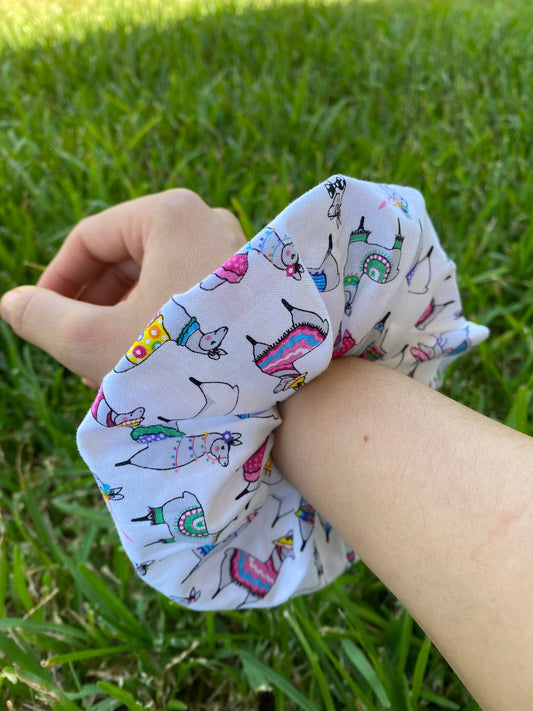 Llama Scrunchies Hair tie Gift birthday party favor