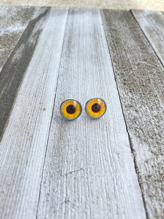 Sunflower Plant Earrings Accessories Gift