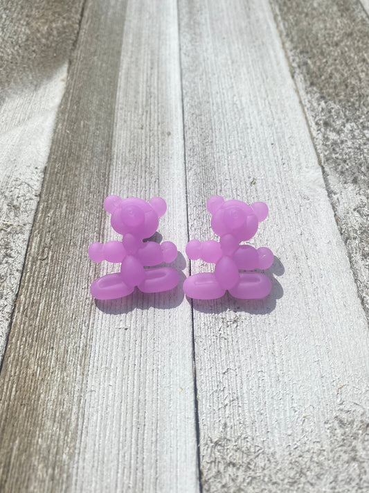 Jeff Koons Dog Bear Balloon Earrings