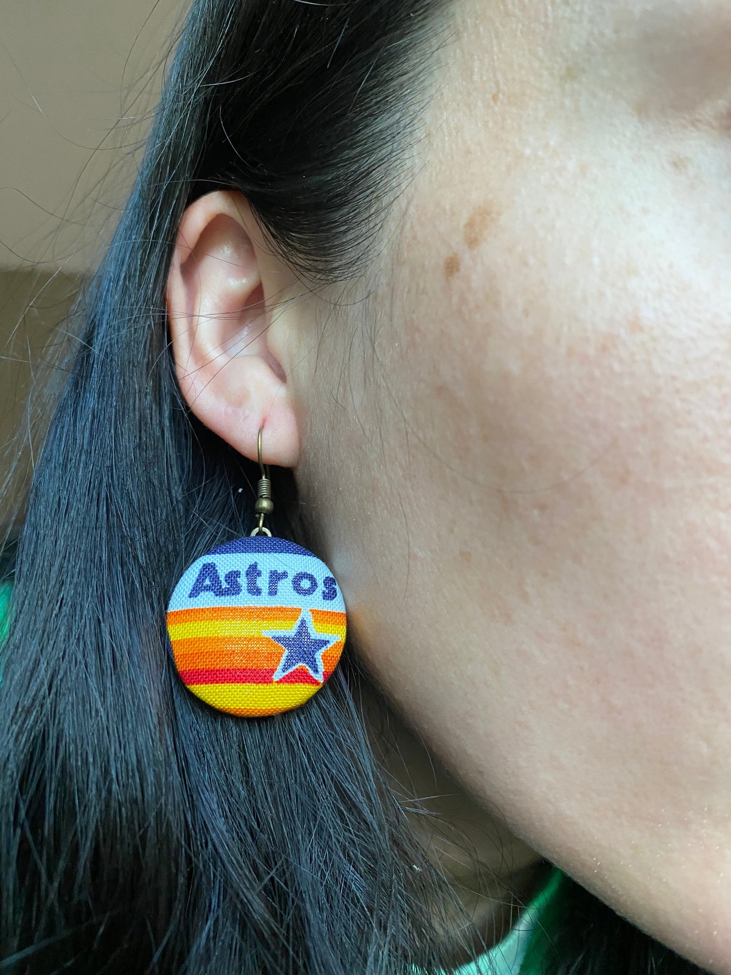 Houston Baseball Dangle earrings gift