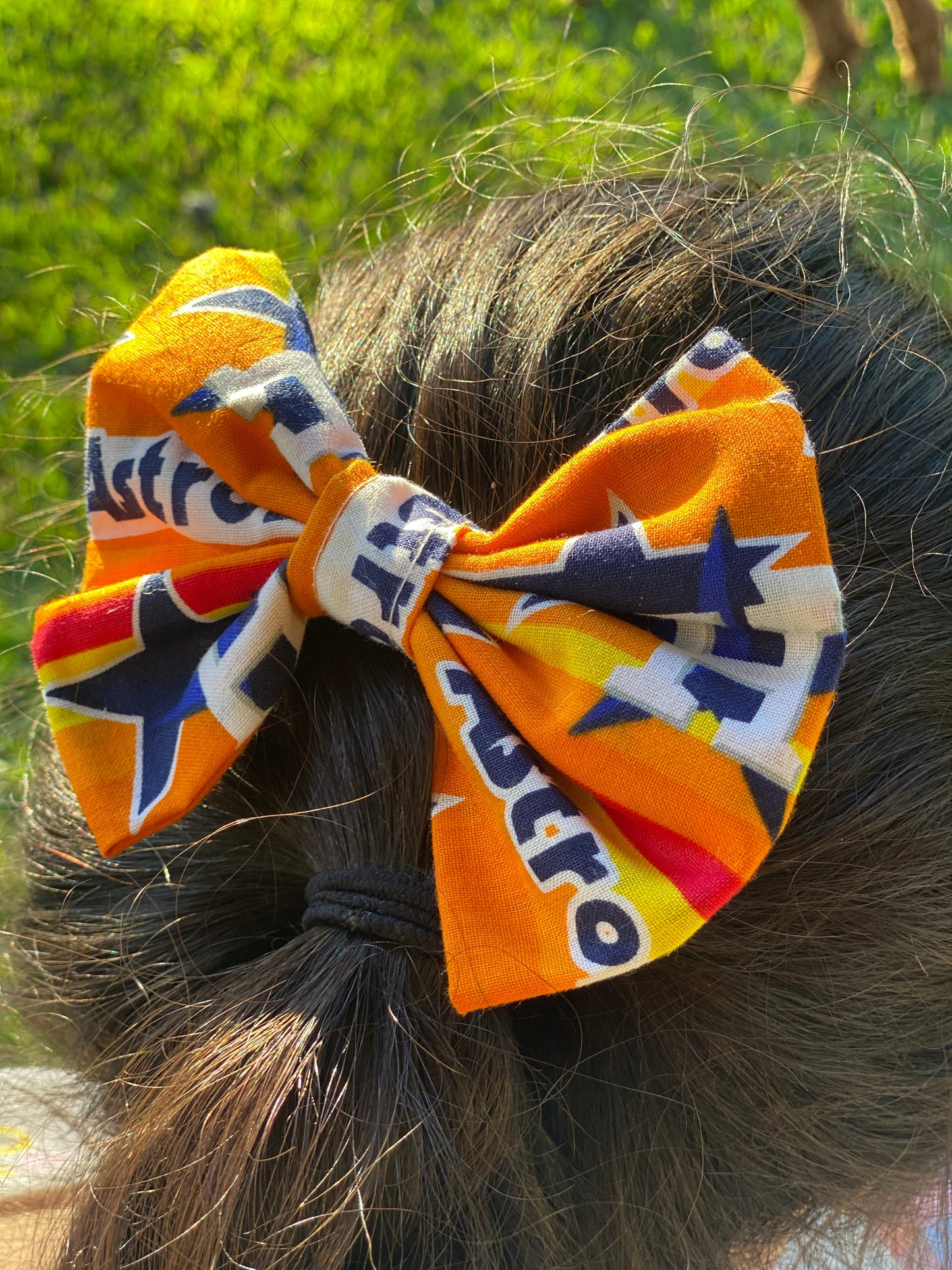 Houston Baseball Little Girls Hair Bow gift