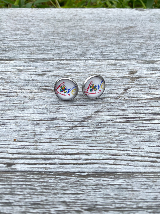 Autism Awareness Stud Earrings Gift