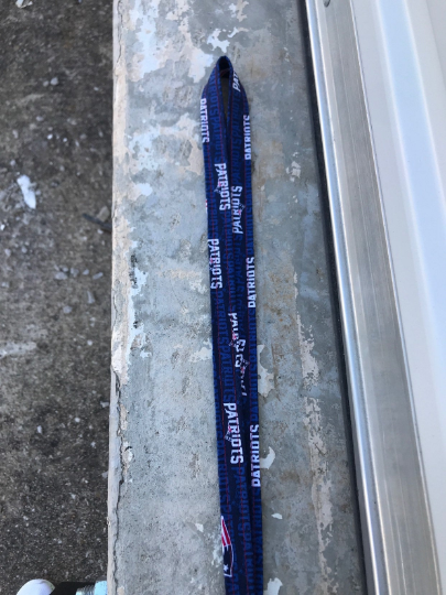 New England Patriots ID Badge Holder Keychain