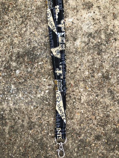 New Orleans Saints ID Badge Holder Keychain