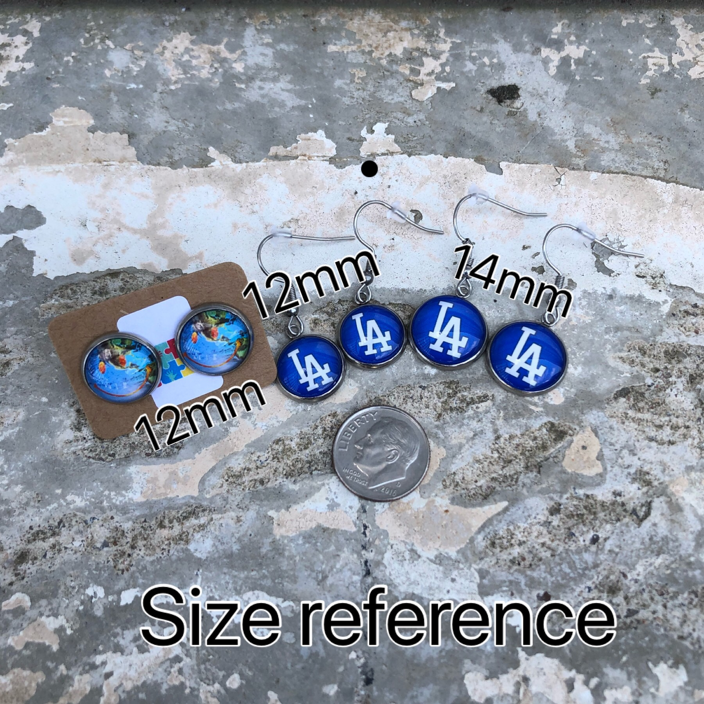 Sunflower Plant Stud Earrings