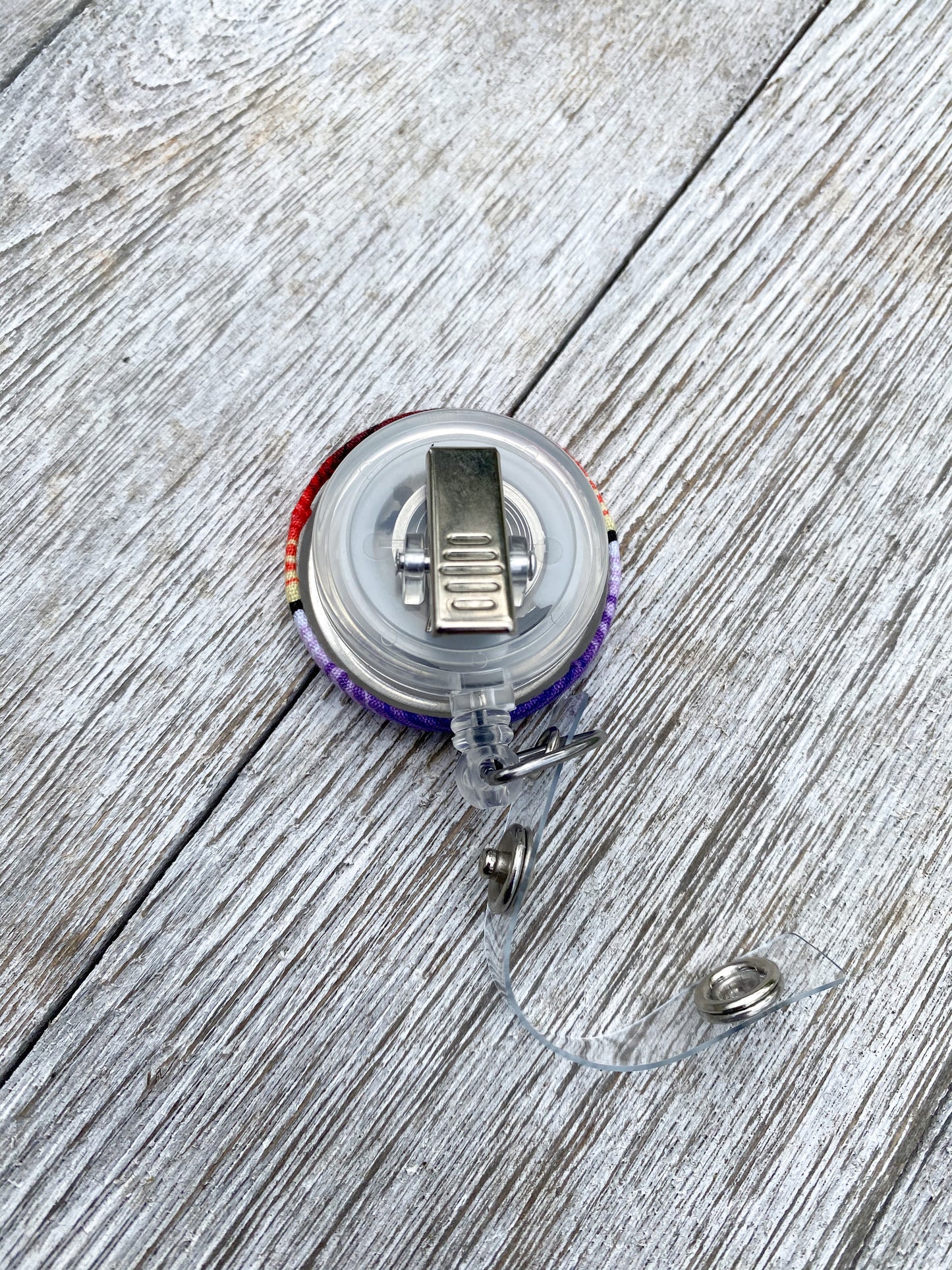 Serape Badge Reel ID Holder