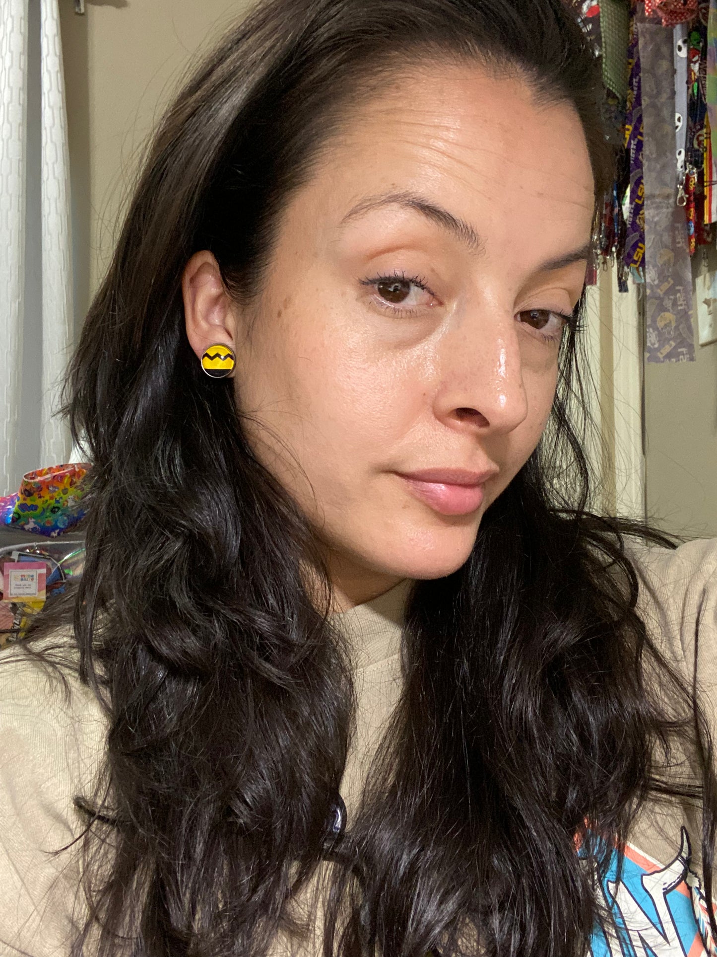 Charlie Brown Stud Earrings Gift