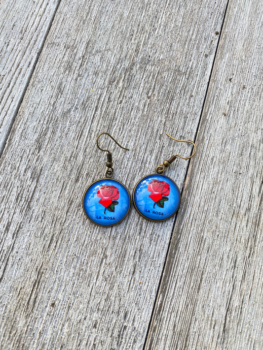 La Rosa Loteria Dangle Earrings