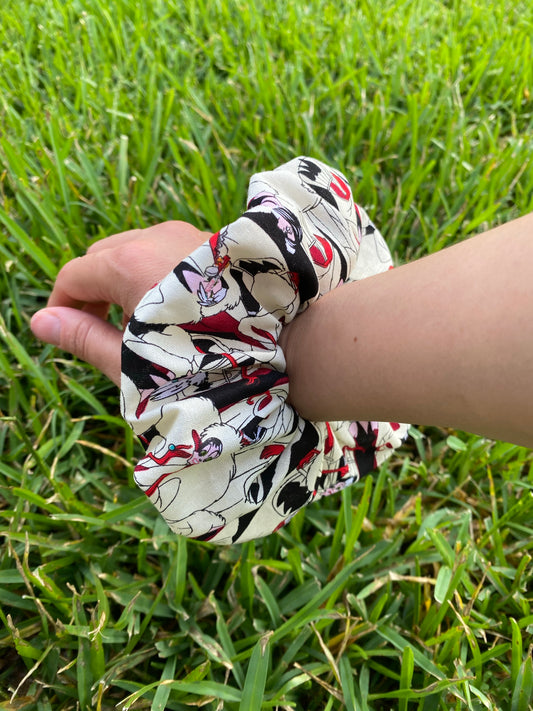 Cruella De Vil Scrunchie Disney Hair Tie