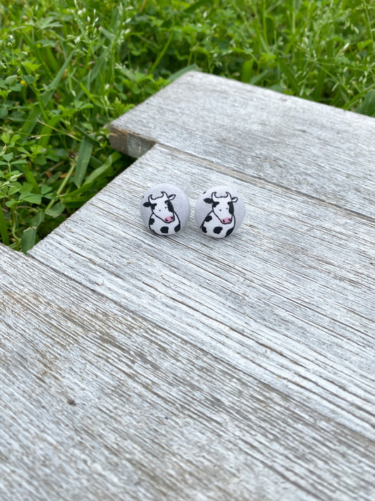 Cow Stud Earrings Gift