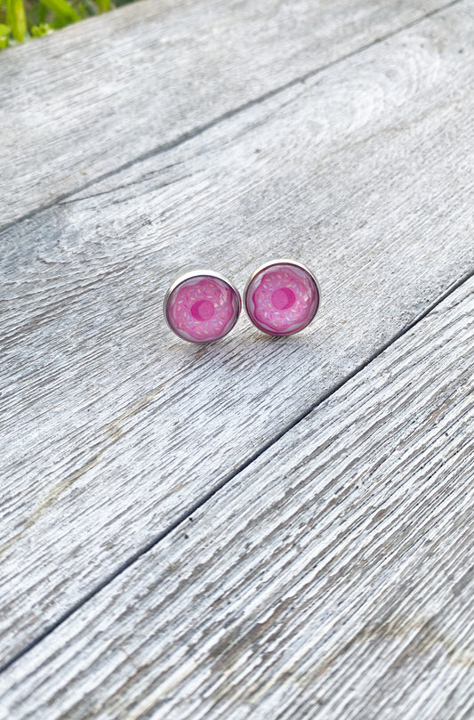 Donut Food Stud Earrings Gift