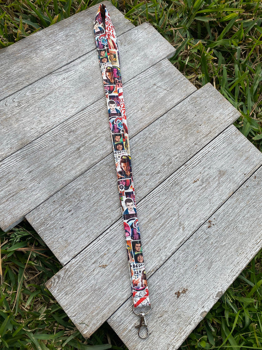 Stranger Things ID Badge Holder Lanyard Keychain