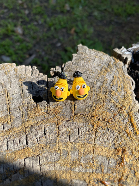 Bert Sesame Street Stud Earrings Gift