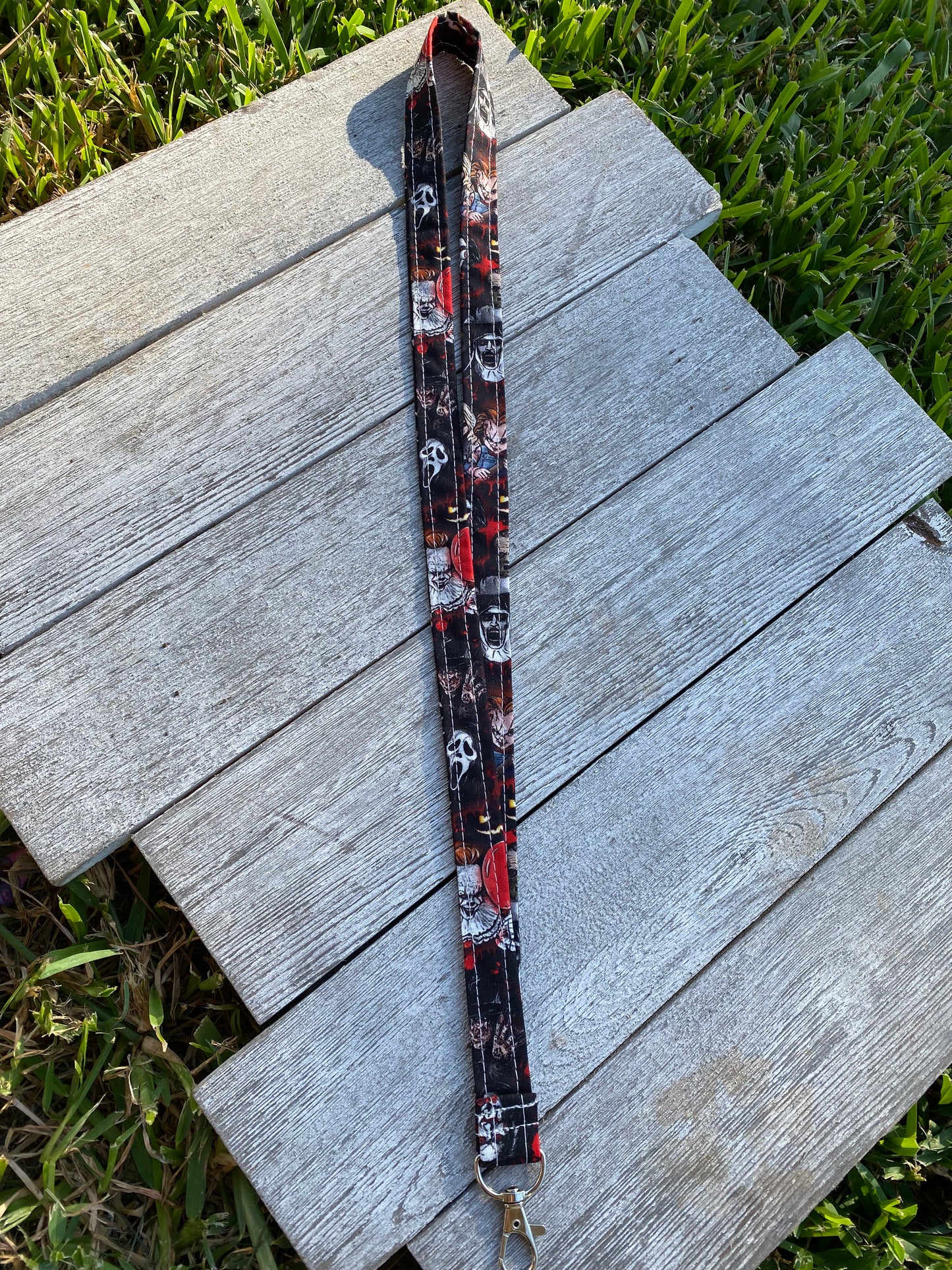 Horror Halloween Movie ID Badge Holder Keychain Lanyard