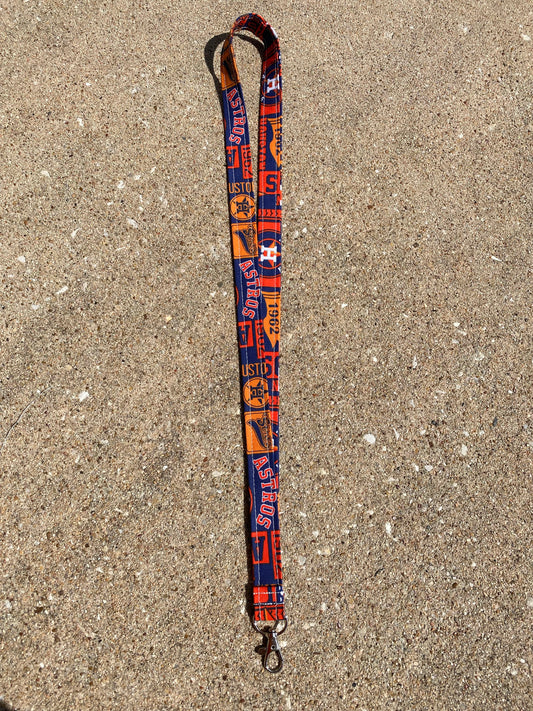 Houston Baseball ID Badge Holder Keychain