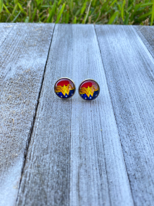 Wonder Women Stud Earrings Gift