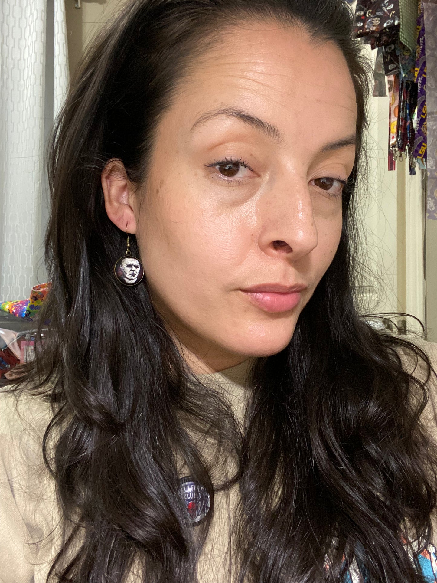 Michael Myers Scary Movie Dangle earrings gift