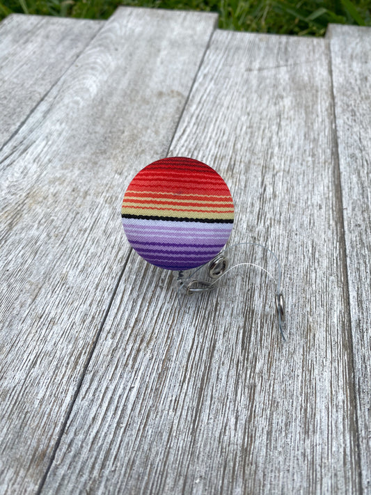 Serape Badge Reel ID Holder